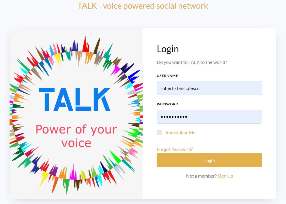 TALK retea sociala bazata pe voce